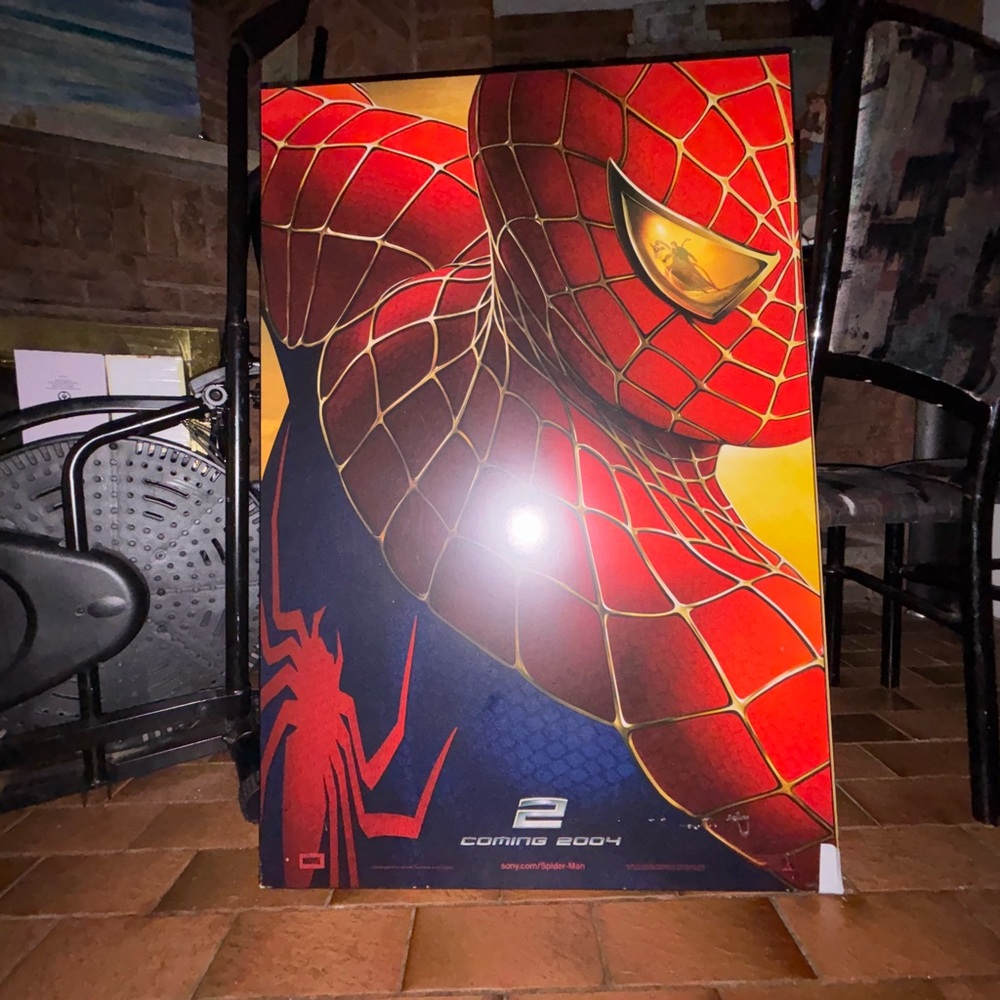 Spiderman Red and Blue Wall Art Accessory